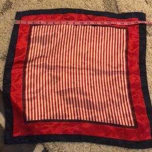 Silky texture neckerchief square scarf